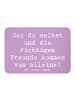 Mr. & Mrs. Panda Magnet Spruch Neue Freunde finden mit Spruch in Lavendeltraum