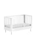 58 aufm Kessel BABYBETT 70x140 Keeley Buche Weiß Holz Umbaubar Komfort Stabil