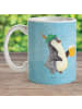 Mr. & Mrs. Panda Trinklernbecher Pinguin Bier ohne Spruch in Eisblau