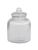 Chic Antique VORRATSGLAS im Rillen Design Glas MEDIUM 26x17 cm 3,5 Liter