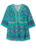 sheego by Joe Browns Longbluse in aqua-gemustert