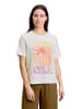 CARTOON Printshirt mit Rundhalsausschnitt in Patch Cream/Pink