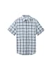 Tom Tailor Halbarmhemd in light blue multicolor check