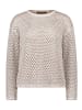Betty Barclay Strickpullover mit Lochmuster in Patch Taupe/Beige