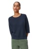 Marc O'Polo DENIM Kurzarm-Strickpullover loose in navy teal