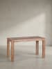 KADIMA DESIGN Esstisch Massivholz Akazie, Handgefertigt, Holztisch, Esszimmer in Beige