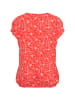 KAFFE curve Bluse kurzarm KCvilana Loose fit in Poppy Red Chalk Flower