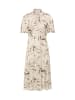 Soaked in Luxury Kleid SLClero Feminine Form in Oatmeal Leave Print