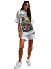Reichstadt Reichstadt Oversized T-Shirt Damen  24RSW057 Surfside Vibes S