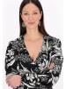 Usha Women Dress in black offwhite
