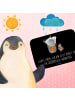 Mr. & Mrs. Panda Badteppich Pinguin & Maus Wanderer mit Spruch in Schwarz
