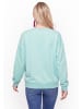 IZIA Women Sweatshirt in Aqua
