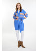 IZIA Damen Cardigan in Blau Mehrfarbig