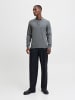 Jack & Jones Gestricktes Polo in Medium Grey Melange