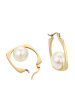 faina Women Earrings in Gold White