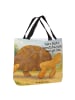 Mr. & Mrs. Panda Tote Bag Schildkröte MHerzieren Design mit Spruch in Weiß
