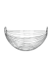 Zeller Obst- und Gemüsekorb - Metall in Silbern, 26 x 16 x 28 cm