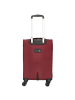 D&N Travel Line 9504 - 4-Rollen-Kabinentrolley S 55 cm (dark red) in dark red