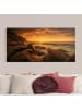 WALLART Leinwandbild Gold - Cape Solander in Orange