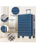 ABRIHOME Kofferset in Blau 3-teilig mit Spinner Rädern und TSA Schloss