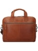 The Chesterfield Brand Wax Pull Up Aktentasche Leder 40 cm Laptopfach cognac