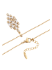 faina Women Necklace in Rose Gold White