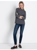 More & More Streifensweatshirt in small yarn stripes jersey ink blue