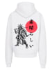 F4NT4STIC Ultra Heavy Hoodie Samurai Japan Grafik in weiß