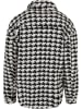 Urban Classics Urban Classics Damen Ladies AOP Sherpa Overshirt in blackhoundstooth