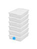 SmartStore 6er-Set Aufbewahrungsbox Bedroller Transparent 60L