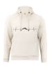 Cotton Prime® Kapuzensweatshirt Pulsschlag Berge in sand