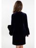 Albee Women Minikleid Aus Samt in Marine