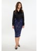 usha BLACK LABEL Damen Midirock in Marine