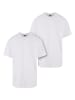 Urban Classics T-Shirts in white+white