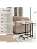 tectake Beistelltisch Luton 48 x 35 x 70 cm, Industrial Holz hell, Eiche Sonoma