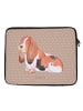 Mr. & Mrs. Panda Laptop Sleeve Hund Basset Hound ohne Spruch in Hundeglück