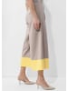 Alba Moda Moderne Culotte mit Color-Blocking in taupe / gelb
