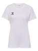 Hummel T-Shirt Rundhalsausschnitt gesticktes Logo Regular fit in Weiß-3