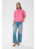 Kaffe Kurzarm-Bluse KAlufia Loose fit in Pink Power
