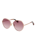 Max Mara Frauen Sonnenbrille Rund Rose Gold