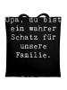 Mr. & Mrs. Panda Tragetasche Opa Schatz mit Spruch in Schwarz
