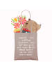 Mr. & Mrs. Panda Shopping Tasche Spruch Segeln Umweg mit Spruch in Braun Pastell