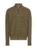 Camel Active Strickjacke mit Stehkragen in Olivgrün