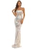 Moda Minx Abendkleid Eden Long Dress in silver