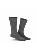 Kunert Socken Clark druckfreier Bund in Silver-mel.