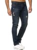 RESLAD Jeans Destroyed Stretch Denim in dunkelblau(2090)