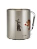 Mr. & Mrs. Panda Kaffeebecher Hase Igel ohne Spruch in Silber