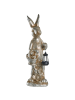 Beliani Gartenfigur OTTERUP in Gold/Silber - (W) 23 x (H) 72 x (L) 26 cm