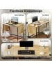 HOMCOM Schreibtisch-170L x 58B x 78H cm-Eiche