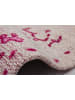 Kayoom Wohnzimmer Teppich – Kurzflorteppich Ballerina 700 80 x 150 cm in creme - pink - rechteckig